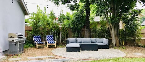 Backyard Meditation, Oasis and congregation area for drinks and laughs.