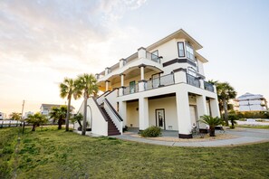 Palm trees and landscaping