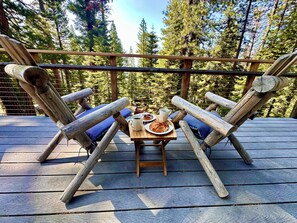 Morning coffee on the upper deck