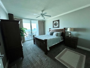 King size Master bedroom with balcony access