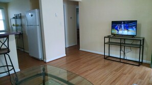 Living room with flat screen TV
