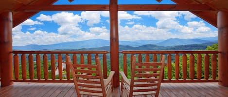 Stunning deck view off the Master Bedrooms own private deck