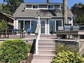 View of house from lakeside.  