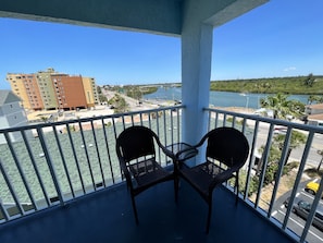 Balcony with intracoastal view