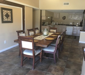 Dining room with seating for  8