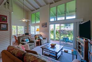 Kauai vacation rentals Puamana 9C living room - Kauai vacation rentals Puamana 9C living room