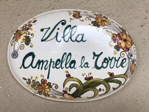 Name plate.