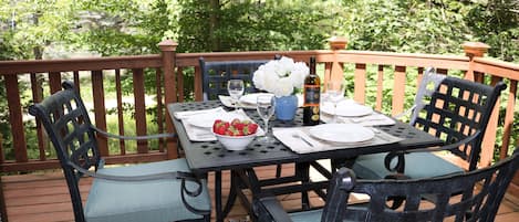 Breath in the summer air and relax on the deck!
