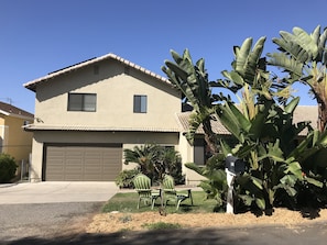 Front of the house. The Carlsbad Lookout is the separate unit above the garage