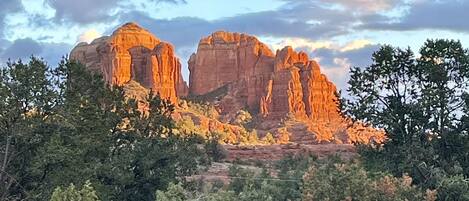 Cathedral Rock from bedroom balcony