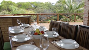 Enjoy outside dining - so close to nature