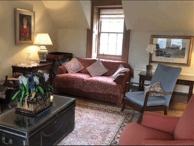 Wing Of Historic Luffness Castle. One twin and one single bedroom