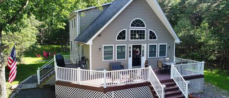 Main Front entrance & wrap around deck