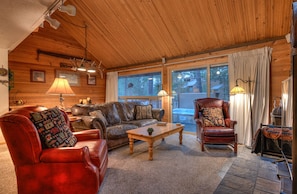 living Room with Large Windows