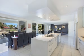 Kitchen and dining area