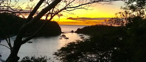 Enjoy a sunset from the screened porch