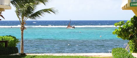 Small wreck within snorkeling distance.