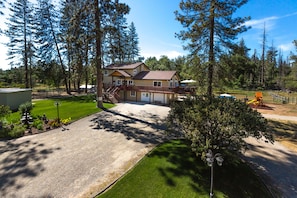 beautifully landscaped yard