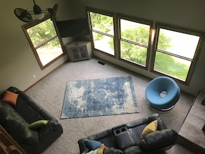 Upper View Of Living Room Area