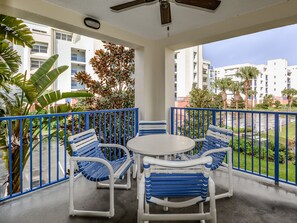 Balcony off the living room.