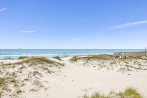 Beautiful views of the Gulf and the sugar white sand