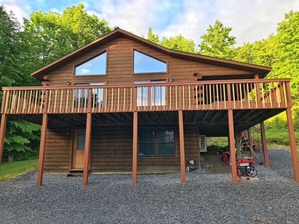 Front view of cabin