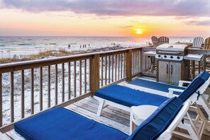 Grill, chill, and soak in the sunset!