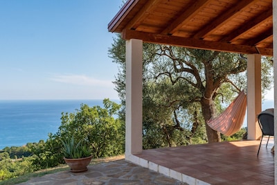 luxuriously renovated house with a sea view, a heavenly location