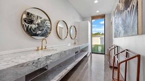 Master Bath - Full bath w/ large double sink vanity & walk in shower