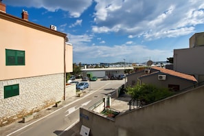 View through the window of the apartment
