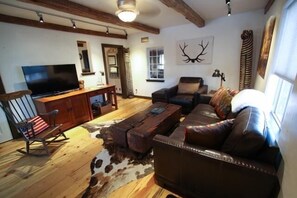 View of the living room as you step in the front door.