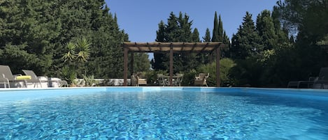 Fabulous pool.  12x6. Total privacy. Professionally cleaned twice weekly.