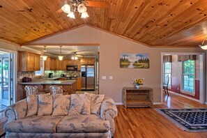 The interior is decorated with comfort in mind.