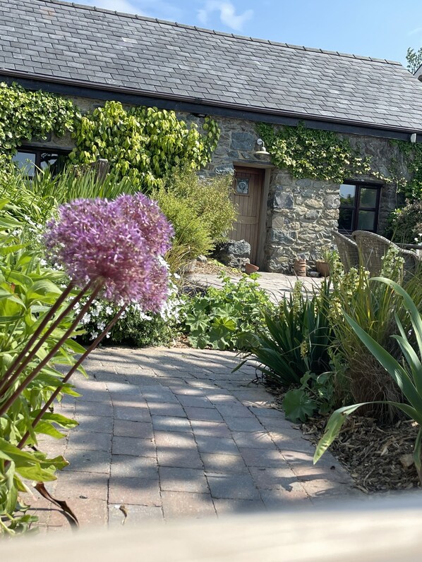 The beautiful garden and patio area 