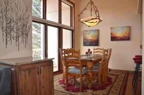 Dinning Room - Seats 6 with Patio Access. 