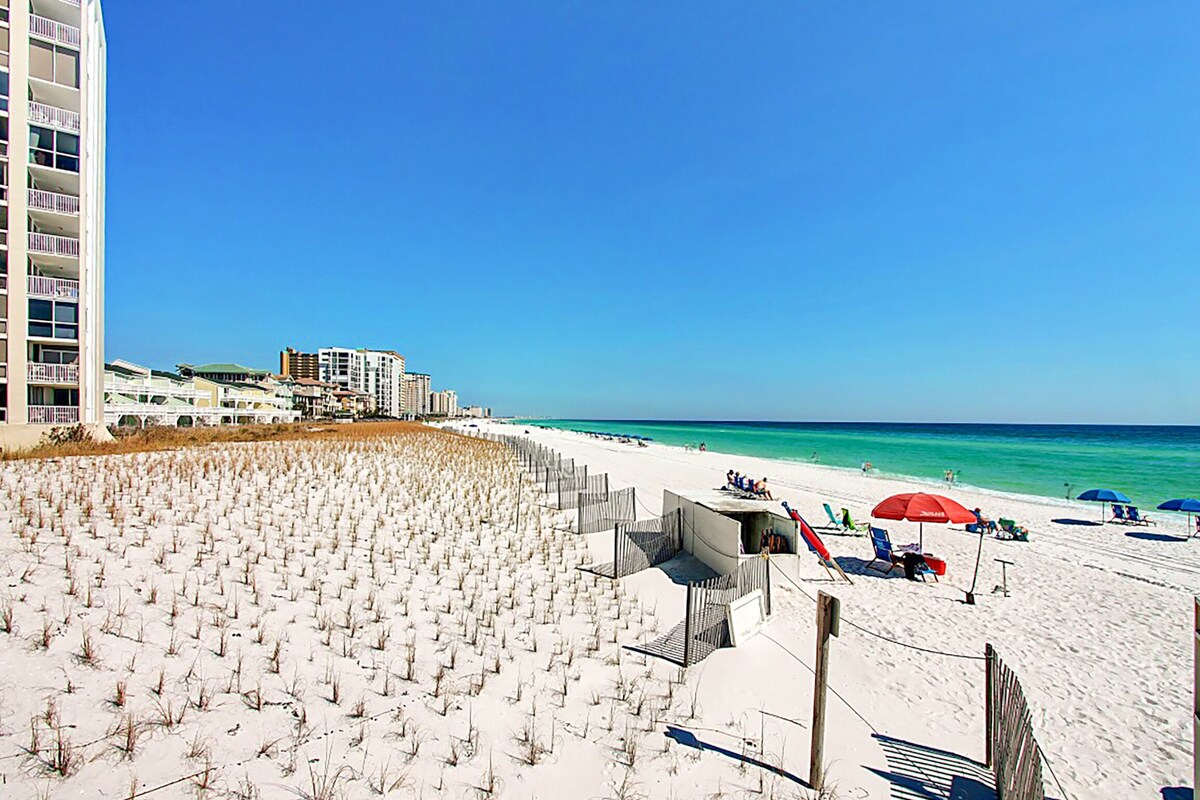 Fab Gulf Views~Pool+Sauna~Walk2Beach~2BR Shoreline Towers 3104