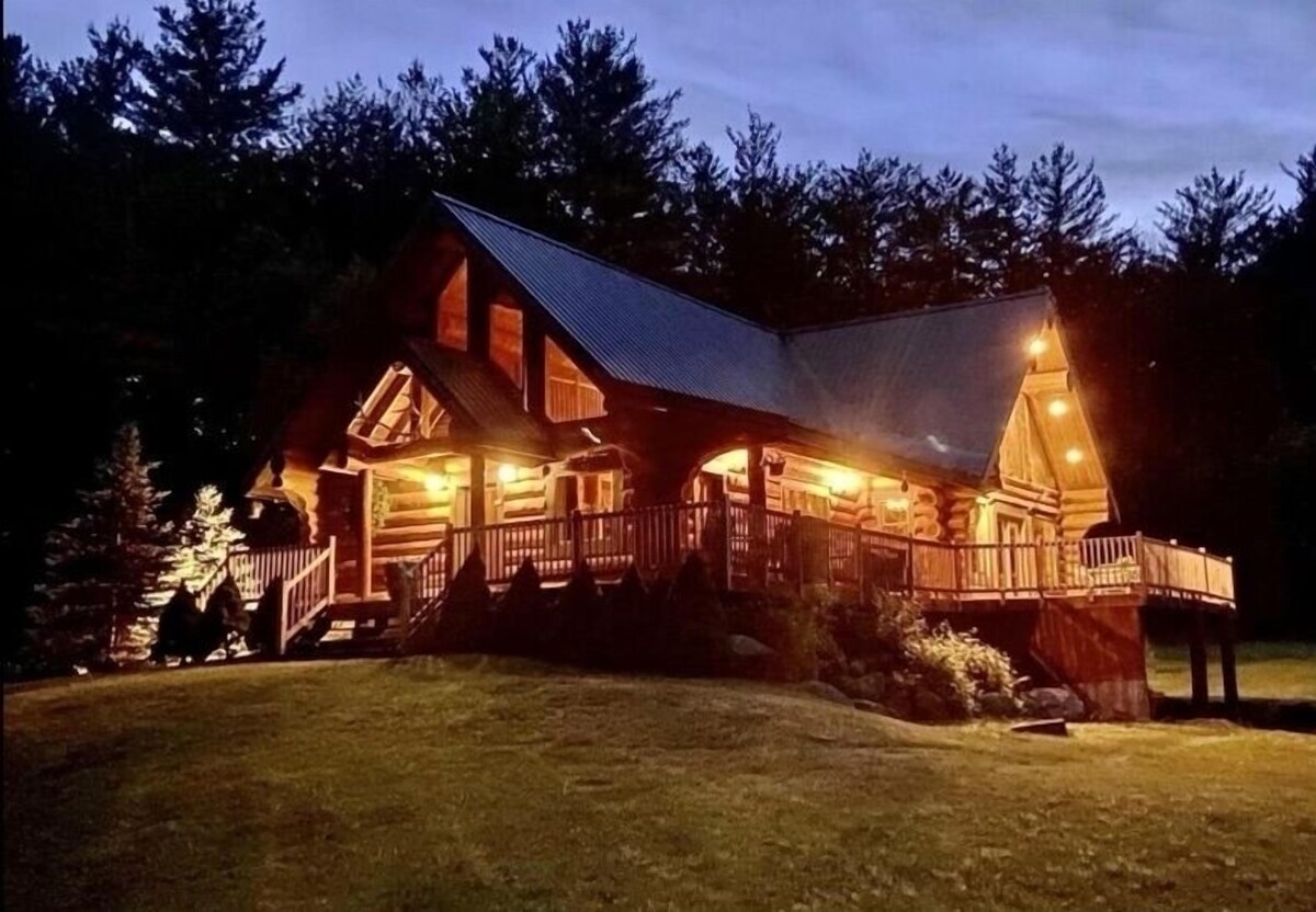 Ski Gore Visit Lake George Amazing Winter Festivals at this beautiful log cabin