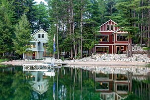 Lakemore Cottage (left) and Lodge (right)- rent together or separate.