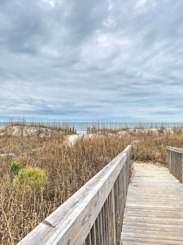 Two boardwalks w/in steps of your unit! One is completely accessible; no stairs.