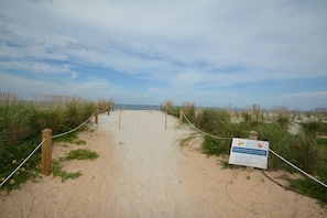 Beach walk over