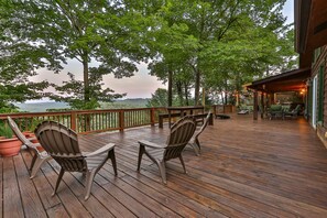 Main level deck overlooking the North Georgia Mountains