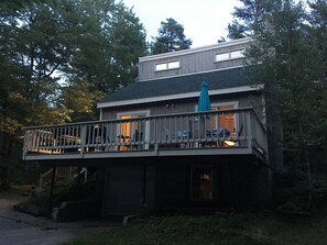 Just a summer evening on the deck...surrounded by woods and nature.