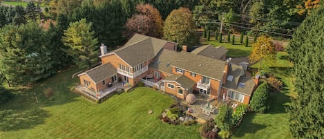 Aerial view of The Kennedy Manor