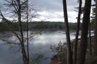 Westport Island Cabin on the river with private dock. Drive, boat or fly in.