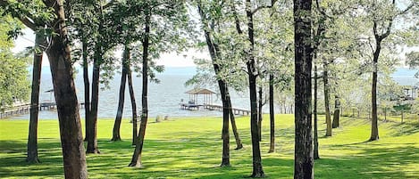 Lakefront view from porch