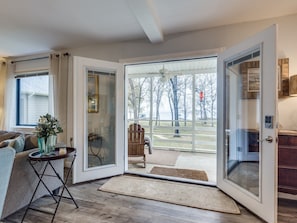 Open the french doors and enjoy the lake breeze!