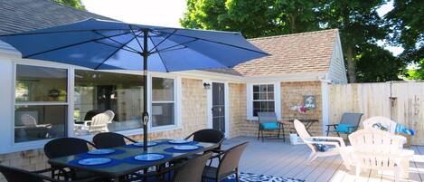 Large back deck to relax on - 25 Grey Neck Road West Harwich Cape Cod - New England Vacation Rentals