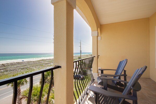 Balcony - Views from the private Master Suite balcony on the third floor.