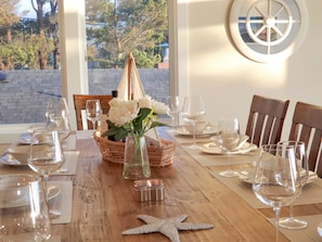 Dinning table with 10 comfortable chairs