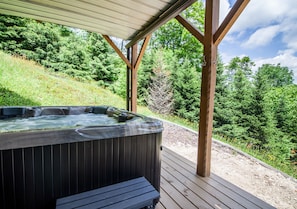 Hot Tub on Lower Level Deck Off Game Room / Second Living Area